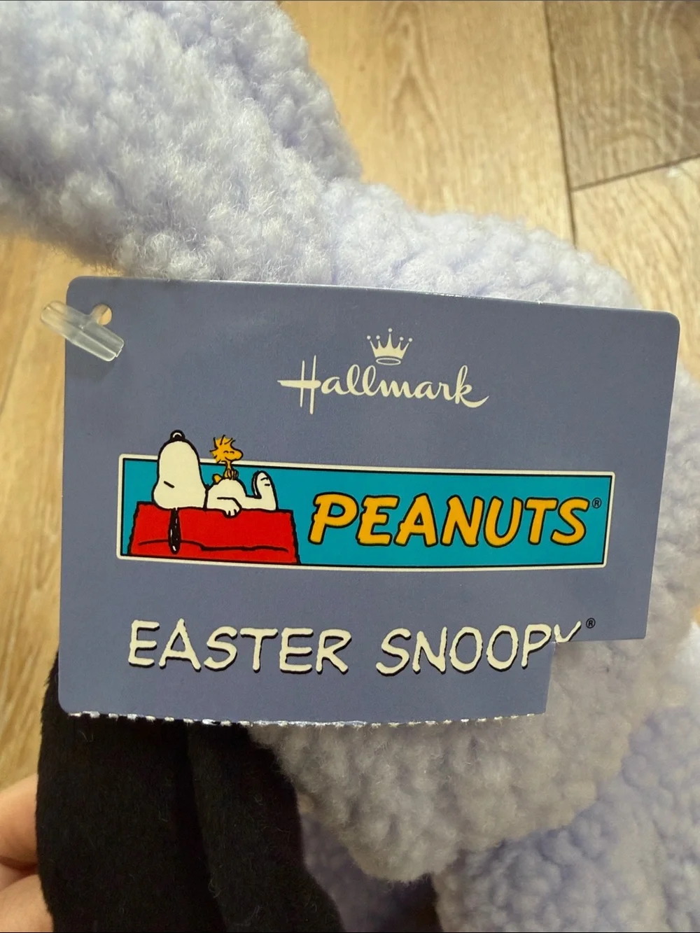 HALLMARK SNOOPY PEANUTS LIGHT PURPLE VIOLET EASTER BUNNY COSTUME PLUSH FIGURE